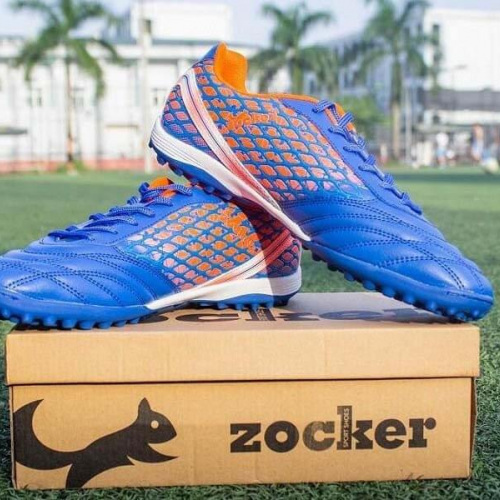 Giày đá bóng sân nhân tạo Zocker ZTF 18VT Xanh-Cam